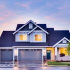 Residential garage door on a Florida home